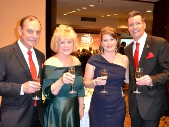 Event chairpersons Rob & Mary Leeker and Melissa & Rich Ropp