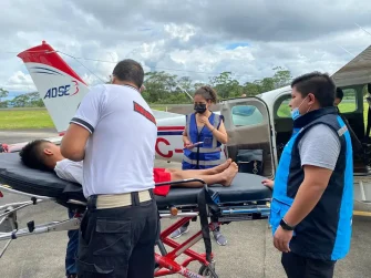 ADS Medevac flight of boy with snakebite